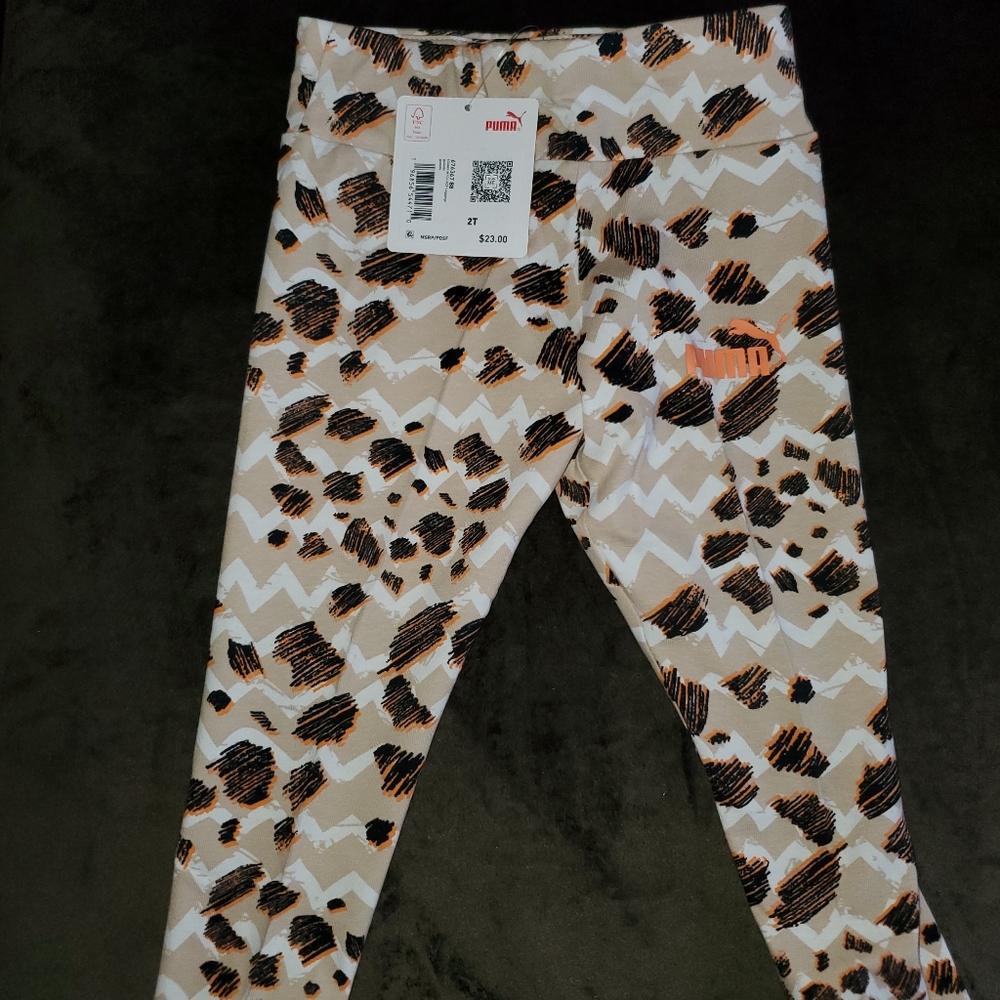 PUMA Kids Pajamas - Brown and Cream - Picture 4 of 4
